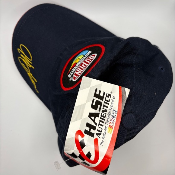 Jeff Gordon #24 Motorsports Hat Cap Navy Chase NASCAR Vintage Y2K w/ Tag - Picture 2 of 4